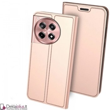 Atverčiamas dirbtinės odos dėklas - rausvas (Oneplus 12R) Atverčiamas dirbtinės odos dėklas - rausvas (Oneplus 12R)